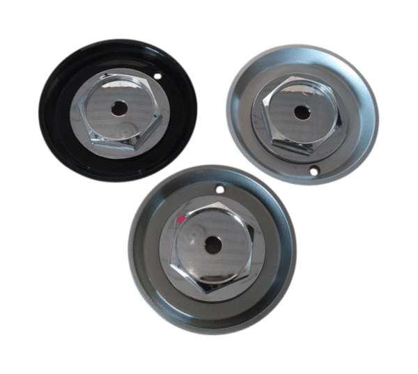 4pcs Set 151.8mm Snap On Black + Chrome Wheel Center Hub Caps – C013001 - Image 7