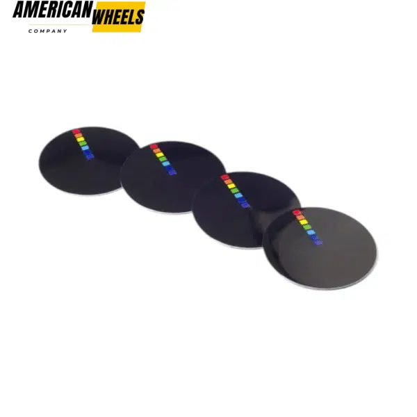 4pcs for Aluminum Wheel Center Caps Car Decals Senven Color Pattern 44mm 1 12/16in - 20270003 - Image 5