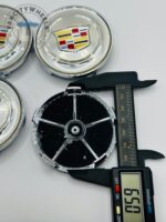 Set Of 4 Cadillac Silver Alloy Wheel Center Caps 68mm, Center Hub Caps Cadillac 68mm - Image 3
