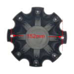 4pcs Set 170mm Snap On Black 8 Hole 8×165 / 8×170 Wheel Center Hub Cap – C-030-6 - Image 9