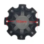 4pcs Set 170mm Snap On Black 8 Hole 8×165 / 8×170 Wheel Center Hub Cap – C-030-6 - Image 9