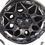 4pcs Set PCD 138mm Snap On Satin Black Wheel Hub Center Caps No Logo – C-088 - Image 6