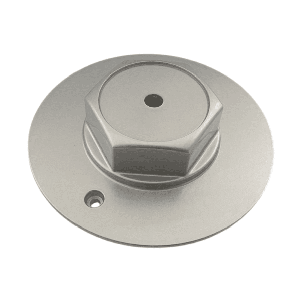 4pcs Set 160mm Snap On Hex Shape Silver Wheel Center Caps – C-A114 - Image 2