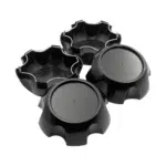 4pcs Set 6 Lug 110mm Snap On Black Wheel Rim Center Caps with Wire Ring No Logo – C-1008-2 - Image 10