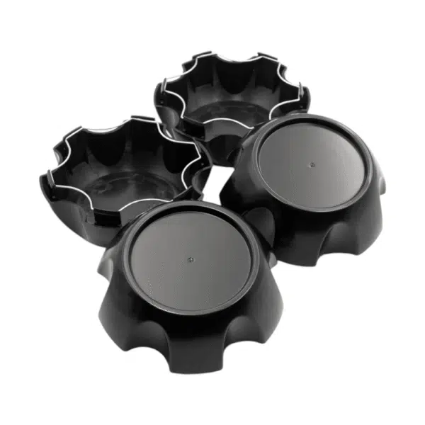4pcs Set 6 Lug 110mm Snap On Black Wheel Rim Center Caps with Wire Ring No Logo – C-1008-2 - Image 10