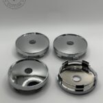 60mm Polished Chrome Universal Wheel Center Caps