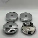 60mm Polished Chrome Universal Wheel Center Caps