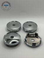 60mm Polished Chrome Universal Wheel Center Caps