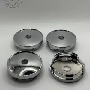 60mm Polished Chrome Universal Wheel Center Caps