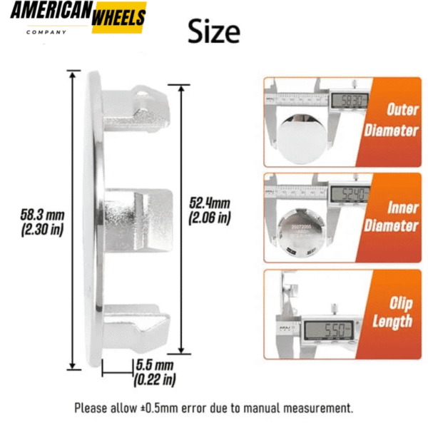 Chrysler 300M LHS Concorde Wheel Center Caps 2115 550157 4pcs 58mm 2.25in - 20272065 - Image 8