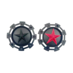 4pcs Set 180mm Snap On Star Logo Matte Black Offroad Wheel Center Caps – C567901 - Image 6