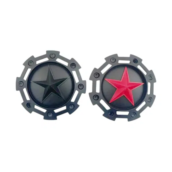 4pcs Set 180mm Snap On Star Logo Matte Black Offroad Wheel Center Caps – C567901 - Image 6