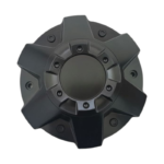 4pcs Set 195.7mm Snap On Black 6 Lug No Logo Offroad Wheel Center Cap – C-054 - Image 2