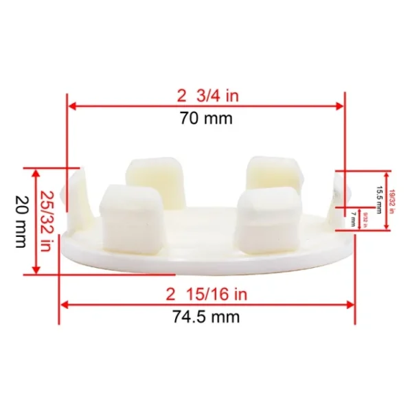 RhinoTuning 4pcs 75mm（2.93in）Wheel Center Hub Caps for O.Z Racing Benz Wheel Rims M608 #81310409 - 20213945OW - Image 5