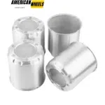Aluminum Wheel Center Caps for 3.27" / 4.25" / 5.15" Bore - 20274301SVx2