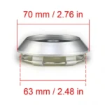 Akita Aftermarket Wheel Center Caps Replacement Base 70mm 4pcs #C123201B - 20213662 - Image 5