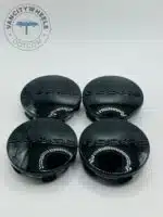 Set Of 4 Dodge Gloss Black Alloy Wheel Center Caps 63mm, Center Hub Caps Dodge 63mm
