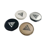 4pcs Set 64mm Snap On New Customized White Wheel Center Caps – C-101-10 - Image 3