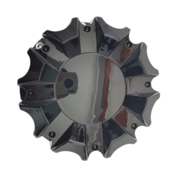 4pcs Set 170mm Snap On Black 8 Hole 8×165 / 8×170 Wheel Center Hub Cap – C-030-6 - Image 2