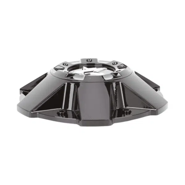 4pcs Set 195.7mm Snap On Black + Chrome Alloy Wheel Center Caps 6 Lug – C-054 - Image 5