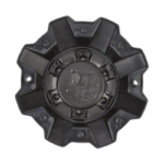 4pcs Set 208.5mm Snap On Offroad Plastic Wheel Center Caps Matte Black with Chrome Logo – C-052-3 - Image 2