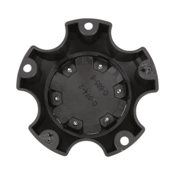 4pcs Set 5x114.3 Snap On Black and Red Offroad Wheel Center Caps – C-665-6/C-074-2 - Image 3