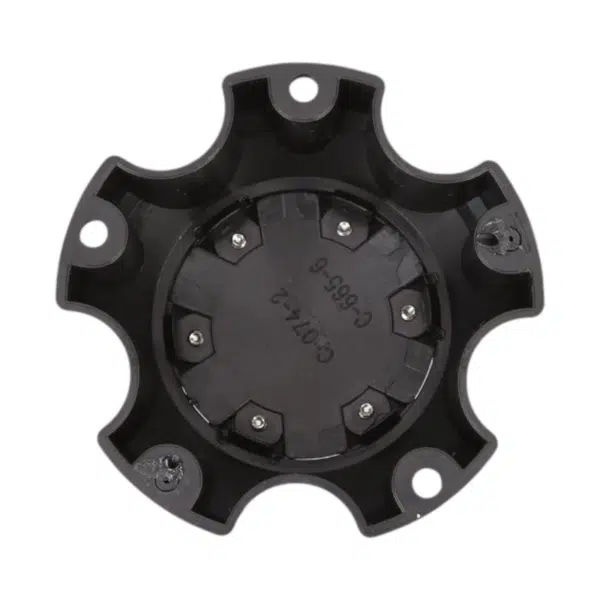 4pcs Set 5x114.3 Snap On Black and Red Offroad Wheel Center Caps – C-665-6/C-074-2 - Image 3