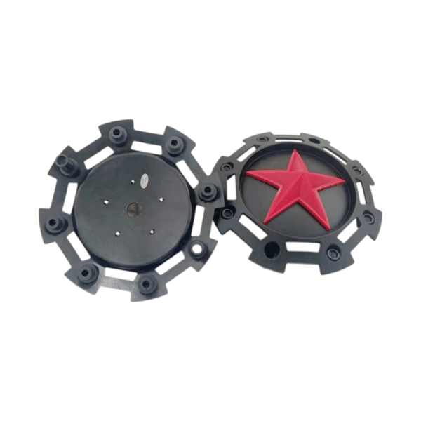 4pcs Set 180mm Snap On Star Logo Matte Black Offroad Wheel Center Caps – C567901 - Image 7