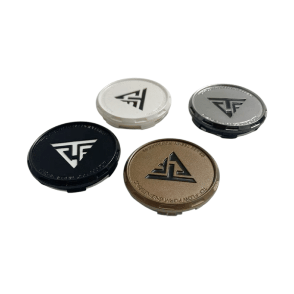 4pcs Set 64mm Snap On New Customized White Wheel Center Caps – C-101-10 - Image 4