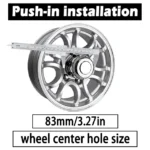 Aluminum Wheel Center Caps for 3.27" / 4.25" / 5.15" Bore - 20274301SVx2 - Image 20