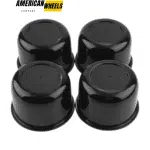 Push Through Center Caps For 3.03" /3.25" /3.31" /5.12" Trailer Rim Center Bore Black - 20274027HBx2