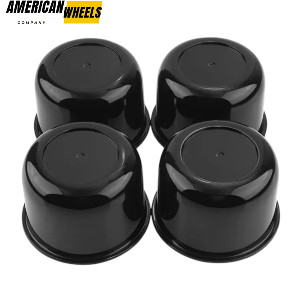 f6e5d551-3fe1-4fe5-9281-a73d4df92687 Push Through Center Caps For 3.03" /3.25" /3.31" /5.12" Trailer Rim Center Bore Black - 20274027HBx2 - Image 1