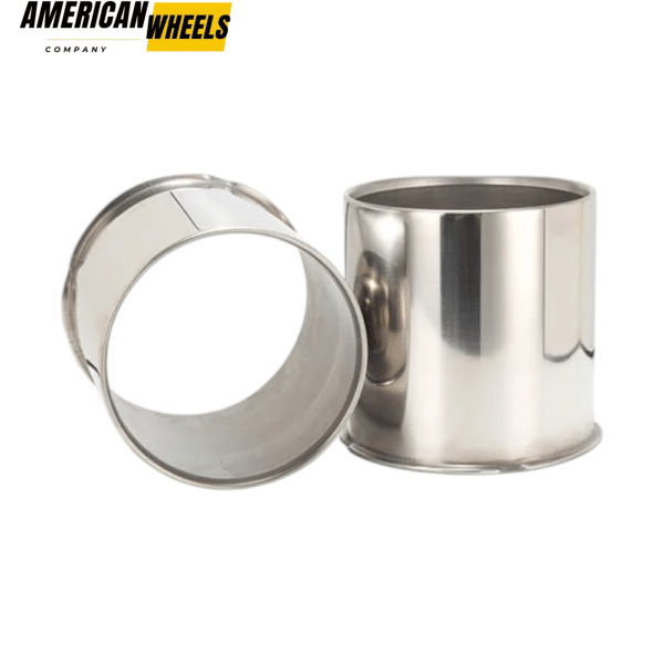 2pcs 4.9in Stainless Opened Push-Thru Front Wheel Center Caps for 4.9in Bore, 4.8in Height - 20274359 - Image 5