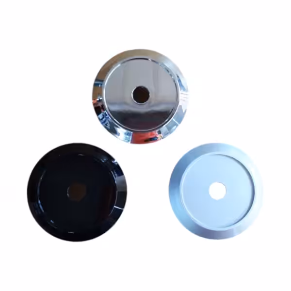 4pcs Set 68mm Snap On Chrome Silver & Black ABS Wheel Center Caps – C015001 - Image 4