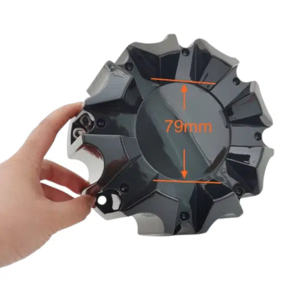 4pcs Set 170mm Snap On Black 8 Hole 8×165 / 8×170 Wheel Center Hub Cap – C-030-6 - Image 8