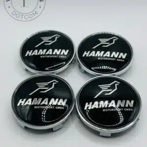 Hamann Motorsport 68mm Black Wheel Center Caps