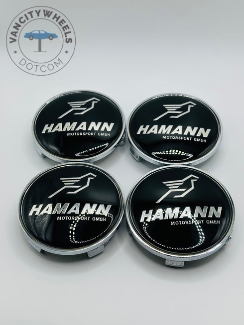 Hamann Motorsport 68mm Black Wheel Center Caps Hamann Motorsport 68mm Black Wheel Center Caps