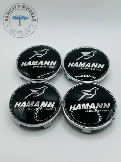 Hamann Motorsport 68mm Black Wheel Center Caps Hamann Motorsport 68mm Black Wheel Center Caps