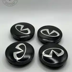 Infiniti 60mm Black Wheel Center Caps