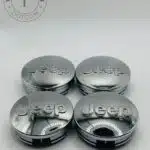 Set Of 4 Jeep Chrome Alloy Wheel Center Caps 63mm, Center Hub Caps For Jeep 63mm