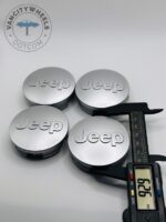 Set Of 4 Jeep Silver Alloy Wheel Center Caps 63mm, Center Hub Caps For Jeep 63mm - Image 3