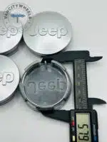 Set Of 4 Jeep Silver Alloy Wheel Center Caps 63mm, Center Hub Caps For Jeep 63mm - Image 2
