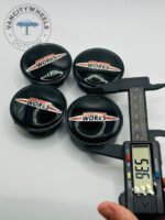 John Cooper Works 54mm Wheel Center Caps - 4pc JCW Set 3131171069 - Image 2