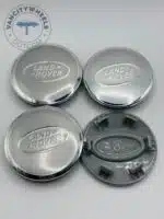Land Rover Hub Caps - Set of 4 Silver/Chrome 64mm | RRJ500030XXX - Image 3