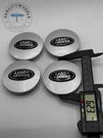 Land Rover Wheel Center Caps - Set of 4 Silver/Black 63mm - Image 2