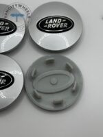 Land Rover Wheel Center Caps - Set of 4 Silver/Black 63mm - Image 3
