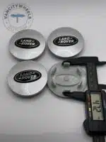 Land Rover Wheel Center Caps - Set of 4 Silver/Black 63mm - Image 4