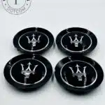 Maserati Ghibli Wheel Center Cap 152mm(58mm) #670013626 - Black, Maserati Wheel Center Caps - Black (Set of 4)