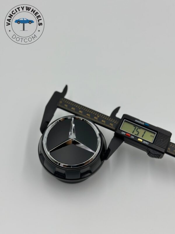 NEW Mercedes S-Class S63 W205 W213 W218 Wheel Center Caps-Black -Set of 4 - (Doesn't Include Aluminium Plates) - Image 2