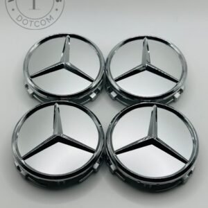 Mercedes-Benz 75mm Chrome Wheel Center Caps